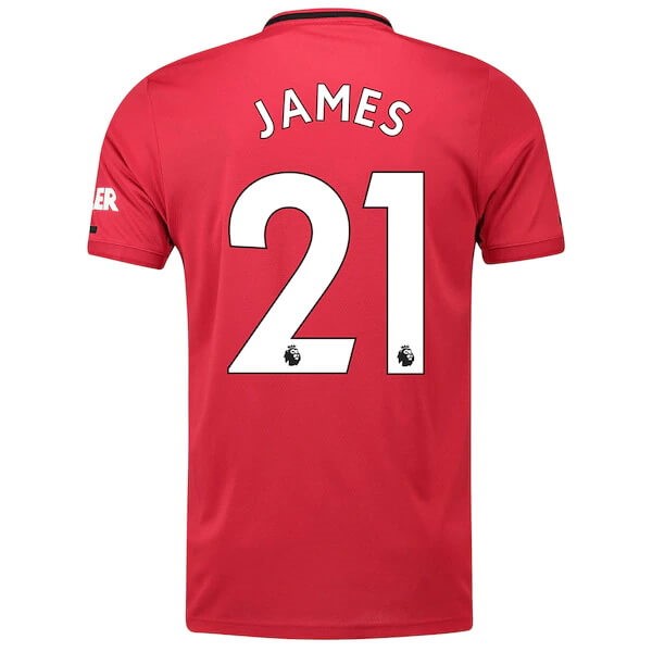 Camiseta Manchester United NO.21 James 1ª 2019-2020 Rojo